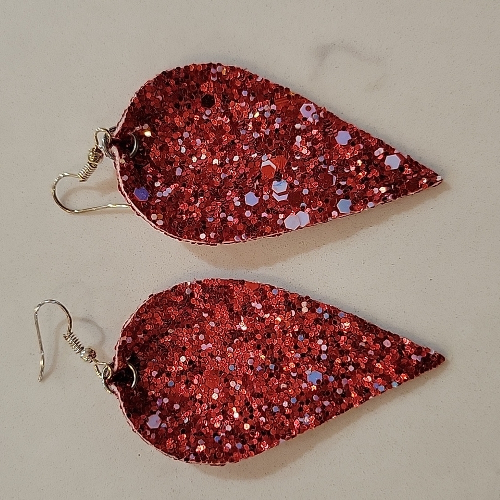 Red earrings